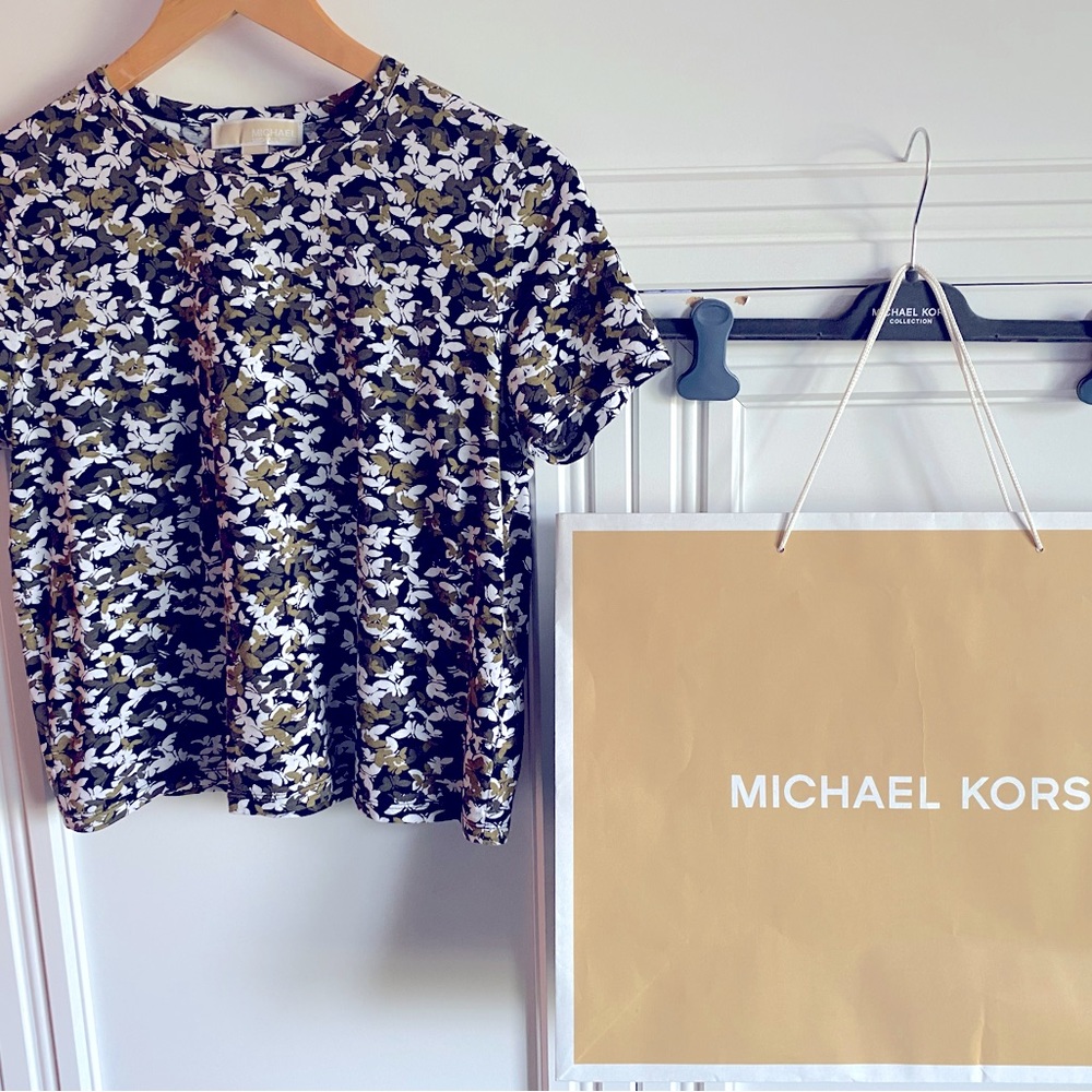 Butterfly 🦋 print camouflage MK fitted shirt
